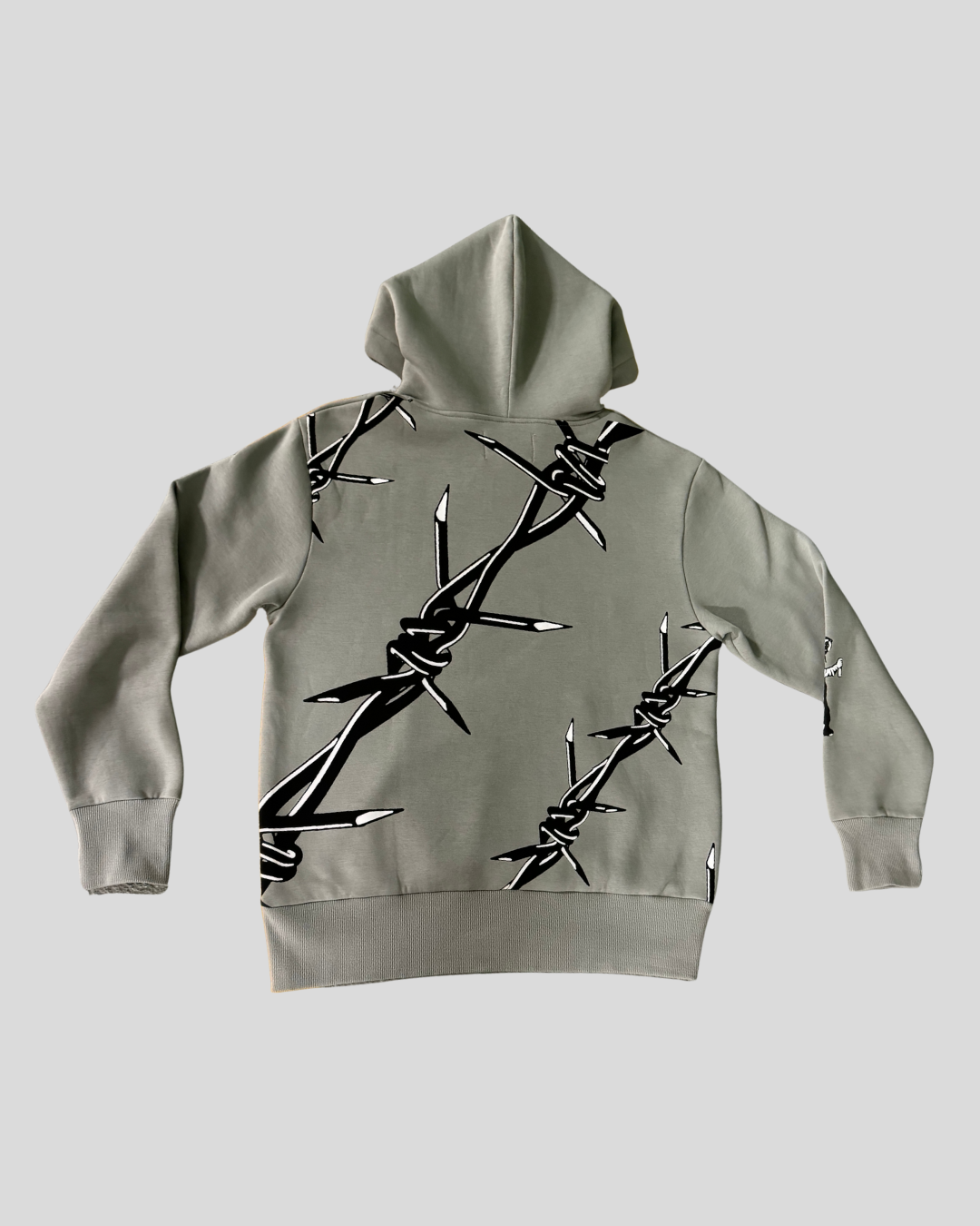 Barbed Wire Hoodie (Grey)