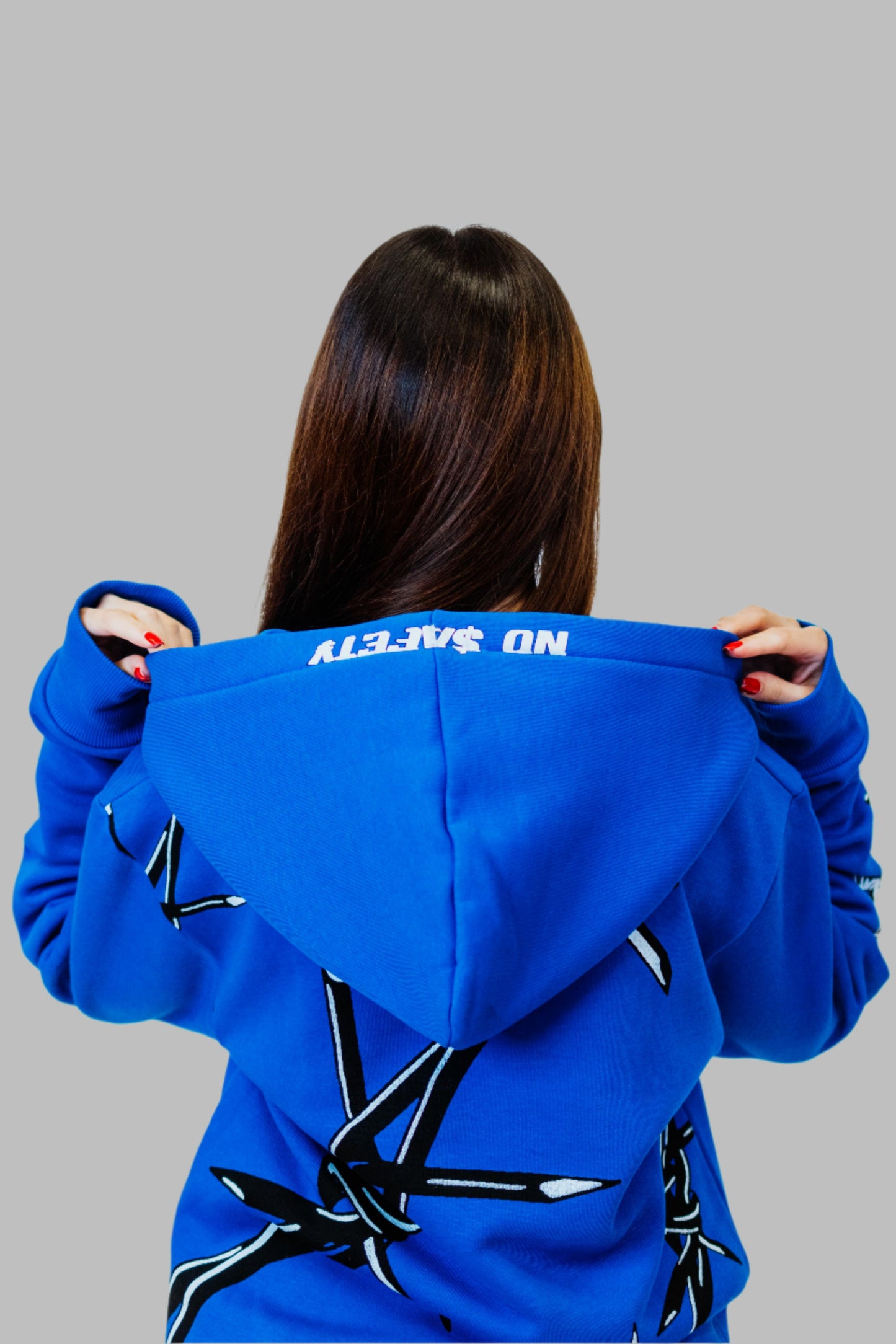Barbed Wire Hoodie (Blue)