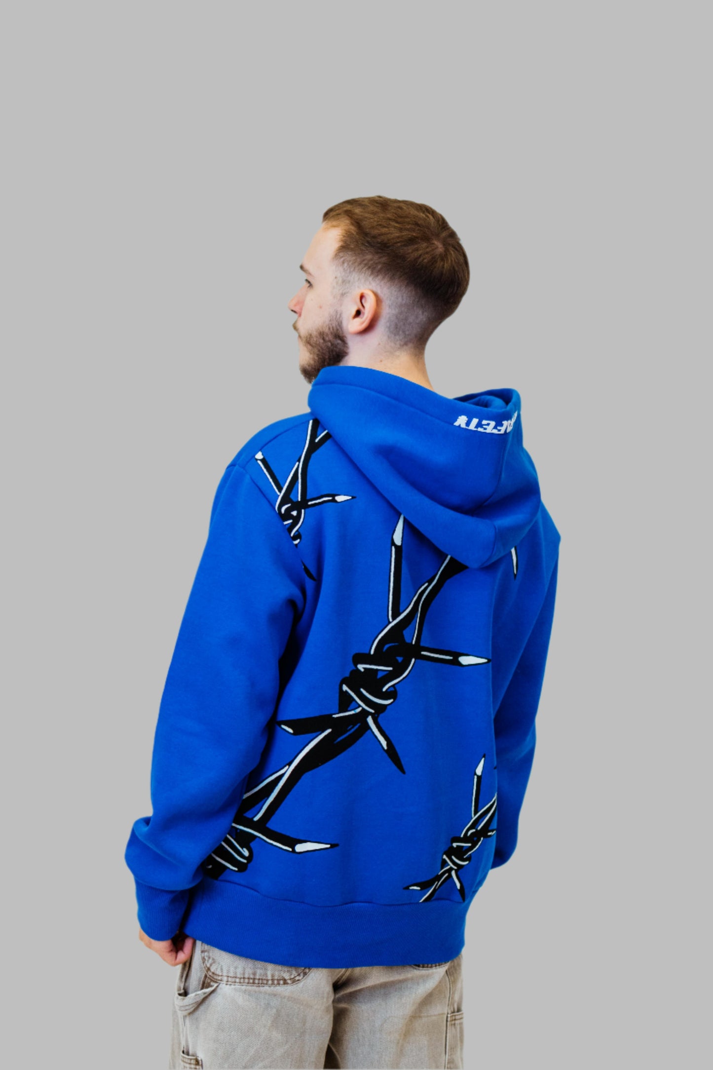 Barbed Wire Hoodie (Blue)