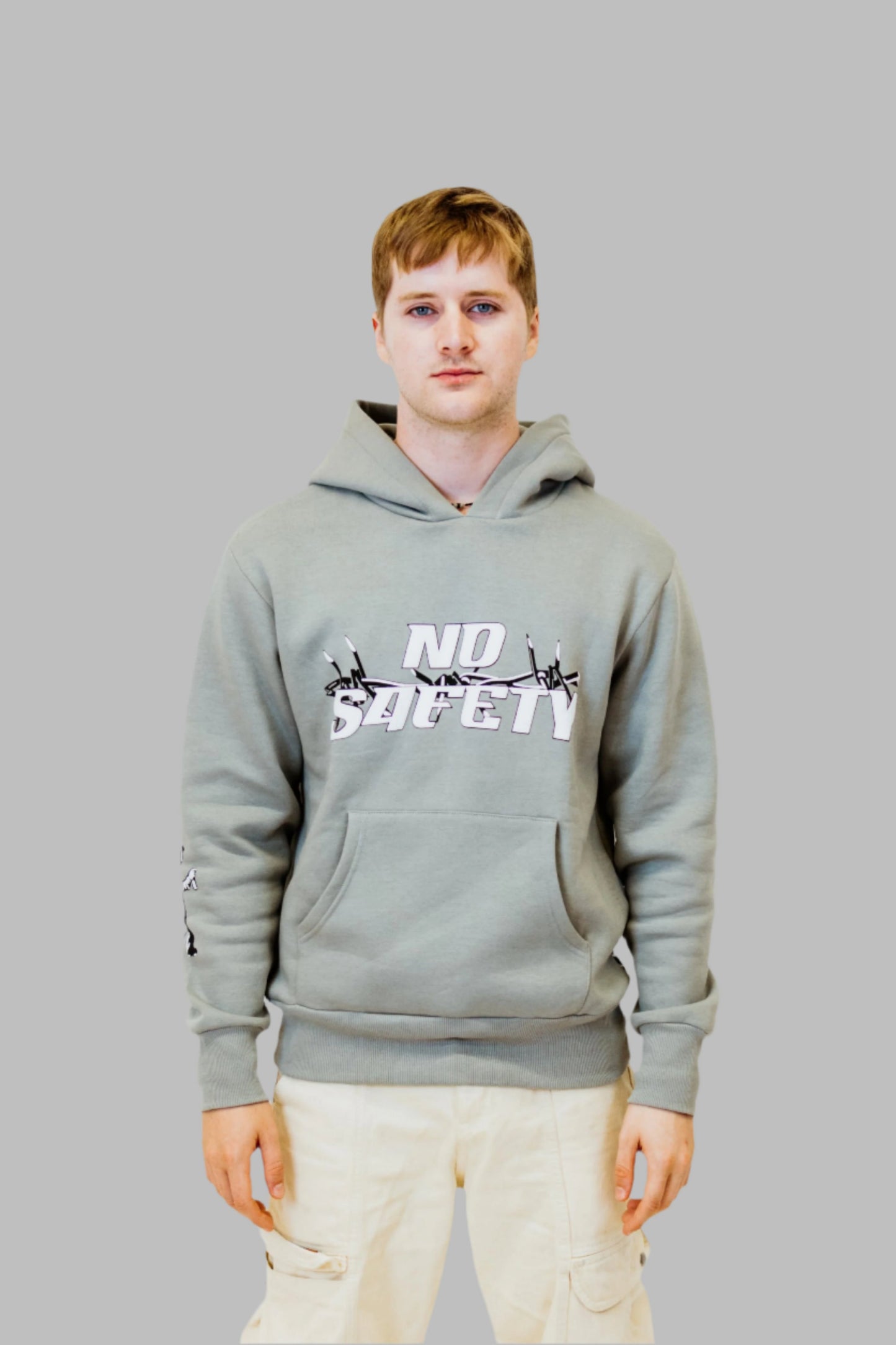 Barbed Wire Hoodie (Grey)