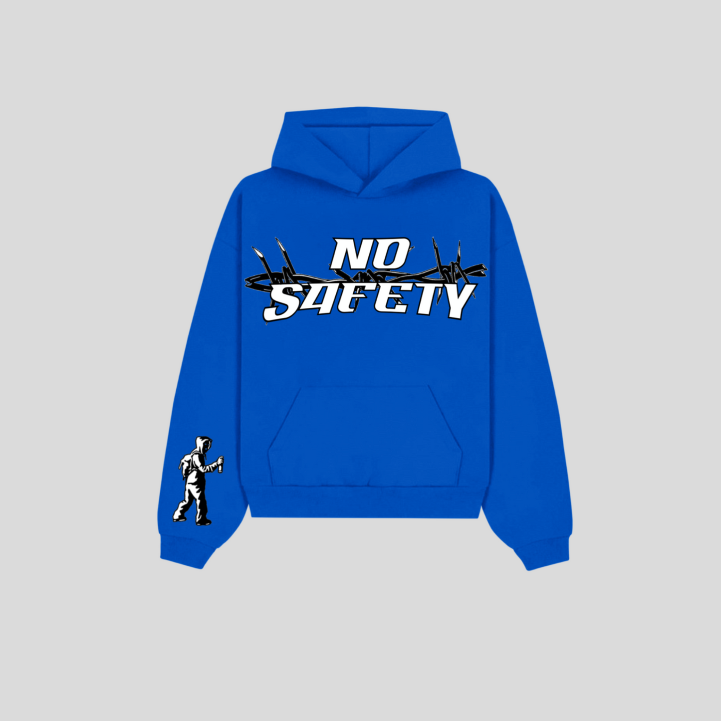 Barbed Wire Hoodie (Blue)